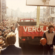 Hank Schultz of the Maryland All-Stars in the 1981 St. Patrick’s Day parade in Cork, behind the float that injured a teammate.
